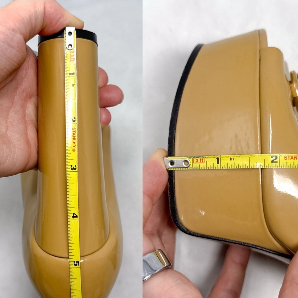 GUCCI Vintage Y2K Horsebit Patent Leather Platform Chunky Block Heel Pumps 36 - Picture 14 of 16